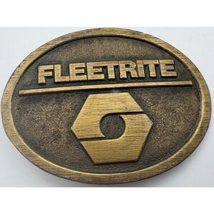 Vintage Fleetrite International Harvester Belt Buckle OEM Parts Rockford IL